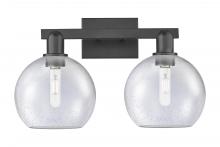 Innovations Lighting 716-2W-BK-G124-8 - Athens - 2 Light - 19 inch - Matte Black - Bath Vanity Light