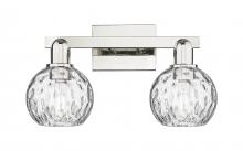 Innovations Lighting 716-2W-PN-G1215-6 - Athens Water Glass - 2 Light - 17 inch - Polished Nickel - Bath Vanity Light