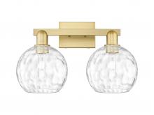 Innovations Lighting 716-2W-SG-G1215-8 - Athens Water Glass - 2 Light - 19 inch - Satin Gold - Bath Vanity Light