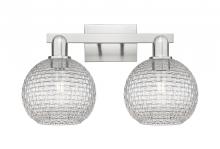 Innovations Lighting 716-2W-SN-G122C-8CL - Athens - 2 Light - 19 inch - Brushed Satin Nickel - Bath Vanity Light