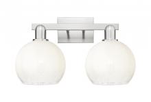 Innovations Lighting 716-2W-SN-G483-8OP - Brookhaven Globe - 2 Light - 16 inch - Brushed Satin Nickel - Bath Vanity Light