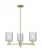 Innovations Lighting 716-3CR-AB-G112 - Cobbleskill - 3 Light - 27 inch - Antique Brass - Stem hung - Pendant