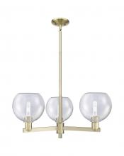 Innovations Lighting 716-3CR-AB-G124-8 - Athens - 3 Light - 30 inch - Antique Brass - Stem hung - Pendant