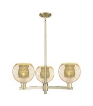 Innovations Lighting 716-3CR-AB-G128-8 - Athens - 3 Light - 30 inch - Antique Brass - Stem hung - Pendant