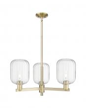 Innovations Lighting 716-3CR-AB-G460-7CL - Preston Cylinder - 3 Light - 18 inch - Antique Brass - Pendant