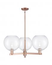 Innovations Lighting 716-3CR-AC-G122-10 - Athens - 3 Light - 32 inch - Antique Copper - Stem hung - Pendant