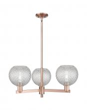 Innovations Lighting 716-3CR-AC-G122C-8CL - Athens - 3 Light - 30 inch - Antique Copper - Stem hung - Pendant