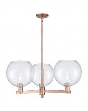 Innovations Lighting 716-3CR-AC-G124-10 - Athens - 3 Light - 32 inch - Antique Copper - Stem hung - Pendant