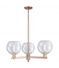 Innovations Lighting 716-3CR-AC-G124-8 - Athens - 3 Light - 30 inch - Antique Copper - Stem hung - Pendant