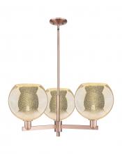 Innovations Lighting 716-3CR-AC-G128-10 - Athens - 3 Light - 32 inch - Antique Copper - Stem hung - Pendant