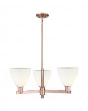 Innovations Lighting 716-3CR-AC-GBD-751 - Bristol - 3 Light - 29 inch - Antique Copper - Stem hung - Pendant
