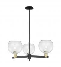 Innovations Lighting 716-3CR-BAB-G122-8 - Athens - 3 Light - 30 inch - Black Antique Brass - Stem hung - Pendant