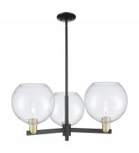 Innovations Lighting 716-3CR-BAB-G124-10 - Athens - 3 Light - 32 inch - Black Antique Brass - Stem hung - Pendant