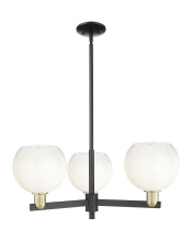 Innovations Lighting 716-3CR-BAB-G483-8OP - Brookhaven Globe - 3 Light - 18 inch - Black Antique Brass - Pendant
