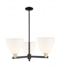 Innovations Lighting 716-3CR-BAB-GBD-91 - Bristol - 3 Light - 31 inch - Black Antique Brass - Stem hung - Pendant