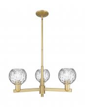 Innovations Lighting 716-3CR-BB-G1215-6 - Athens Water Glass - 3 Light - 28 inch - Brushed Brass - Stem hung - Pendant