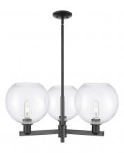 Innovations Lighting 716-3CR-BK-G122-10 - Athens - 3 Light - 32 inch - Matte Black - Stem hung - Pendant