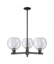 Innovations Lighting 716-3CR-BK-G124-8 - Athens - 3 Light - 30 inch - Matte Black - Stem hung - Pendant