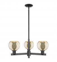 Innovations Lighting 716-3CR-BK-G128-6 - Athens - 3 Light - 28 inch - Matte Black - Stem hung - Pendant
