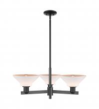 Innovations Lighting 716-3CR-BK-G131 - Orwell - 3 Light - 30 inch - Matte Black - Stem hung - Pendant
