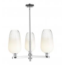Innovations Lighting 716-3CR-PC-G484-7OP - Brookhaven Flute - 3 Light - 18 inch - Polished Chrome - Flush Mount