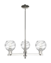 Innovations Lighting 716-3CR-PN-G1213-6CL - Athens Deco Swirl - 3 Light - 18 inch - Polished Nickel - Pendant
