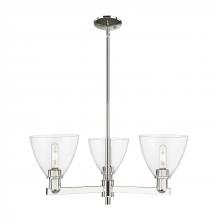 Innovations Lighting 716-3CR-PN-GBD-752 - Bristol - 3 Light - 29 inch - Polished Nickel - Stem hung - Pendant