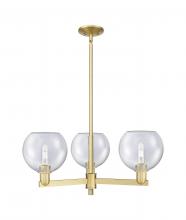 Innovations Lighting 716-3CR-SG-G124-8 - Athens - 3 Light - 30 inch - Satin Gold - Stem hung - Pendant