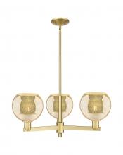 Innovations Lighting 716-3CR-SG-G128-8 - Athens - 3 Light - 30 inch - Satin Gold - Stem hung - Pendant