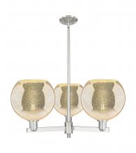 Innovations Lighting 716-3CR-SN-G128-10 - Athens - 3 Light - 32 inch - Satin Nickel - Stem hung - Pendant