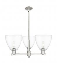 Innovations Lighting 716-3CR-SN-GBD-92 - Bristol - 3 Light - 31 inch - Satin Nickel - Stem hung - Pendant