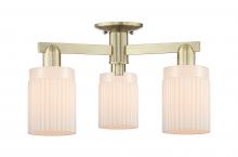 Innovations Lighting 716-3F-AB-G341 - Hadley - 3 Light - 22 inch - Antique Brass - Semi-Flush Mount