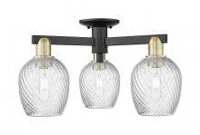 Innovations Lighting 716-3F-BAB-G292 - Salina - 3 Light - 23 inch - Black Antique Brass - Semi-Flush Mount