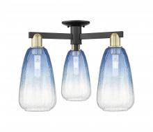 Innovations Lighting 716-3F-BAB-G480-6SB - Brookhaven Almond - 3 Light - 6 inch - Black Antique Brass - Semi-Flush Mount