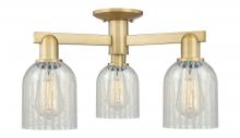 Innovations Lighting 716-3F-BB-G2511 - Caledonia - 3 Light - 23 inch - Brushed Brass - Semi-Flush Mount