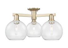 Innovations Lighting 716-3F-CB-G122-8 - Athens - 3 Light - 26 inch - Champagne Bronze - Semi-Flush Mount