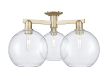 Innovations Lighting 716-3F-CB-G124-10 - Athens - 3 Light - 28 inch - Champagne Bronze - Semi-Flush Mount