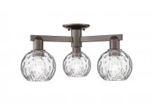 Innovations Lighting 716-3F-OB-G1215-6 - Athens Water Glass - 3 Light - 24 inch - Oil Rubbed Bronze - Semi-Flush Mount