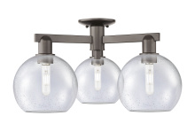 Innovations Lighting 716-3F-OB-G124-8 - Athens - 3 Light - 26 inch - Oil Rubbed Bronze - Semi-Flush Mount