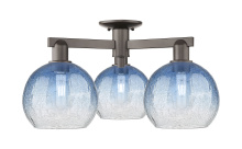 Innovations Lighting 716-3F-OB-G483-8SB - Brookhaven Globe - 3 Light - 6 inch - Oil Rubbed Bronze - Semi-Flush Mount