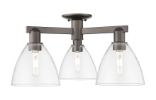 Innovations Lighting 716-3F-OB-GBD-752 - Bristol - 3 Light - 25 inch - Oil Rubbed Bronze - Semi-Flush Mount