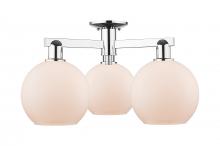 Innovations Lighting 716-3F-PC-G121-8 - Athens - 3 Light - 26 inch - Polished Chrome - Semi-Flush Mount