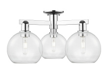 Innovations Lighting 716-3F-PC-G122-8 - Athens - 3 Light - 26 inch - Polished Chrome - Semi-Flush Mount