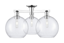 Innovations Lighting 716-3F-PC-G124-10 - Athens - 3 Light - 28 inch - Polished Chrome - Semi-Flush Mount