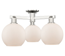 Innovations Lighting 716-3F-PN-G121-8 - Athens - 3 Light - 26 inch - Polished Nickel - Semi-Flush Mount
