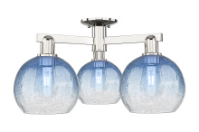 Innovations Lighting 716-3F-PN-G483-8SB - Brookhaven Globe - 3 Light - 6 inch - Polished Nickel - Semi-Flush Mount