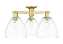 Innovations Lighting 716-3F-SG-GBD-92 - Bristol - 3 Light - 27 inch - Satin Gold - Semi-Flush Mount