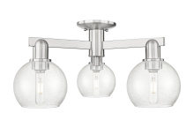 Innovations Lighting 716-3F-SN-G124-6 - Athens - 3 Light - 23 inch - Brushed Satin Nickel - Semi-Flush Mount