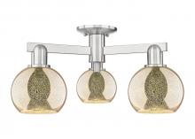 Innovations Lighting 716-3F-SN-G128-6 - Athens - 3 Light - 23 inch - Brushed Satin Nickel - Semi-Flush Mount