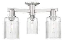 Innovations Lighting 716-3F-SN-G342 - Hadley - 3 Light - 22 inch - Brushed Satin Nickel - Semi-Flush Mount